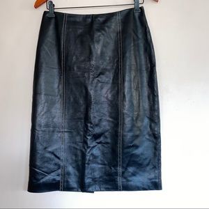 Margaret‎ Godfrey Leather Skirt